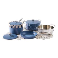 Shop Vida by PADERNO Non-Stick Cookset, Blue, 8-pc and more