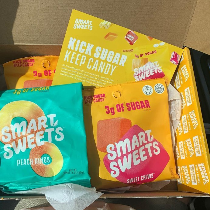 user image by @madison_renee92, SmartSweets Peach Rings Sour Gummy Candy - 1.8oz