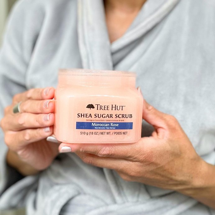 user image by @jessicasbeautyblog_, Tree Hut Moroccan Rose Shea Sugar Body Scrub - 18oz