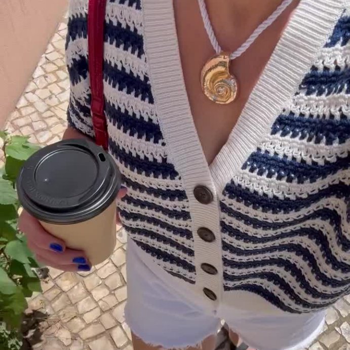 user image by @alestilode.us, Women's Short Sleeve Button-Front Cardigan - Universal Thread™
