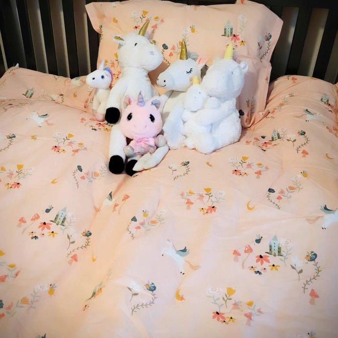 user image by @mindfullymanda815, Toddler Kids&#39; Pegasus Comforter - Pillowfort&#8482;: Multicolored Animal Print, Cotton, Polyester Fill, Machine Washable