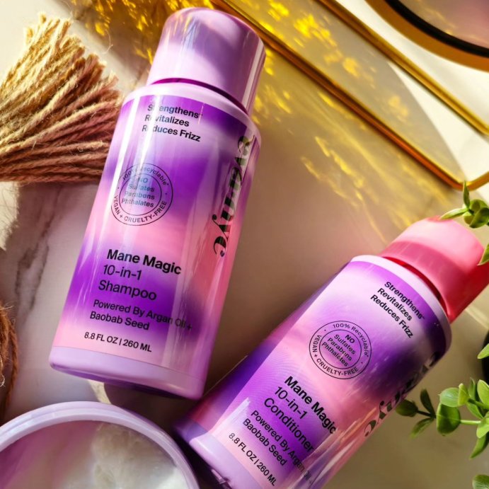 user image by @waves_for_dayzz, Eva NYC Mane Magic 10-in-1 Shine Mask - 8.4 fl oz