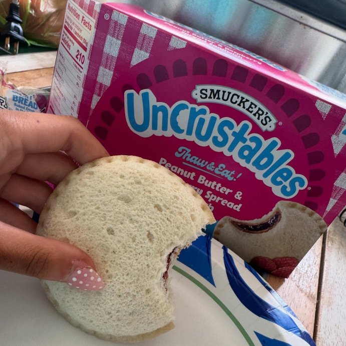 user image by @magsreviewss, Smucker&#39;s Uncrustables Frozen Peanut Butter &#38; Raspberry Spread Sandwich - 8oz/4ct
