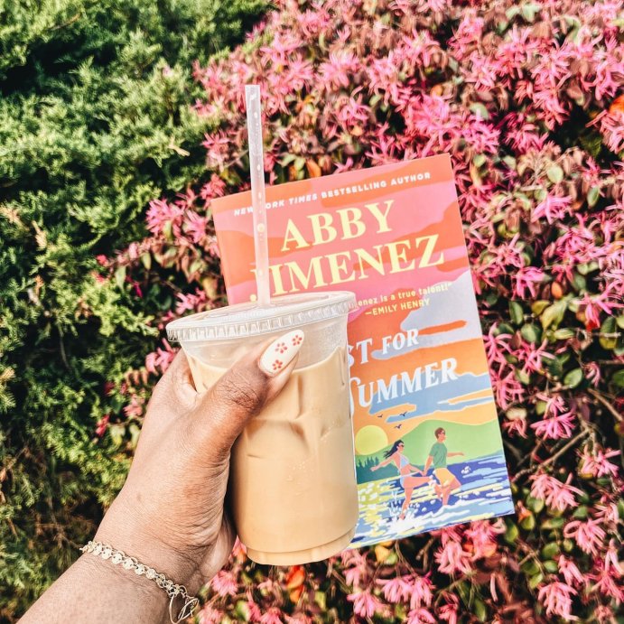 user image by @bloomingbookshelf_, Just for the Summer - by Abby Jimenez