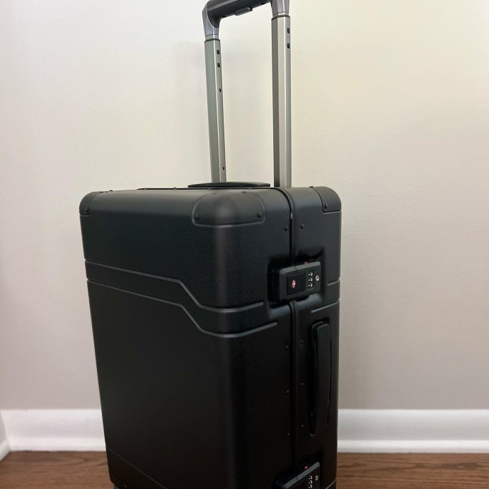 user image by @annsproductpicks, Signature Hardside Trunk Carry On Spinner Suitcase - Open Story™