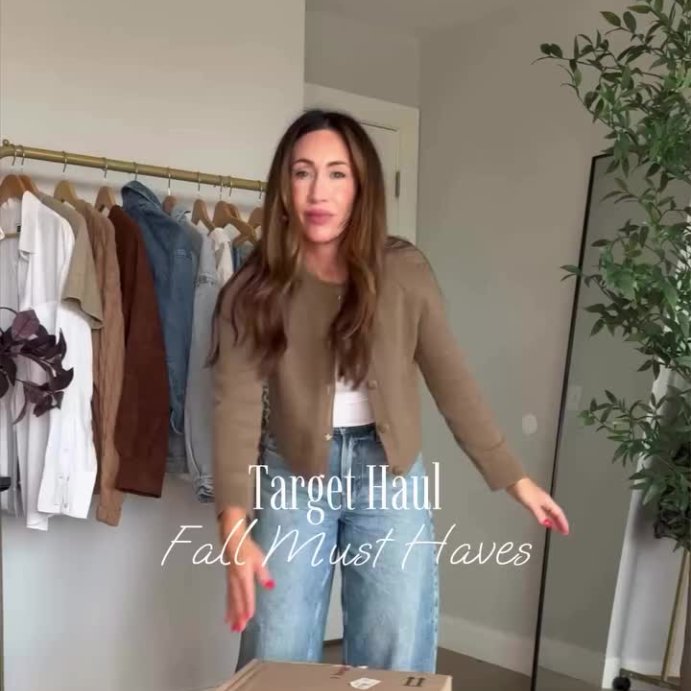 user image by @livinglifepretty, Women's Game Day Striped Cropped Long Sleeve Polo T-Shirt - JoyLab™