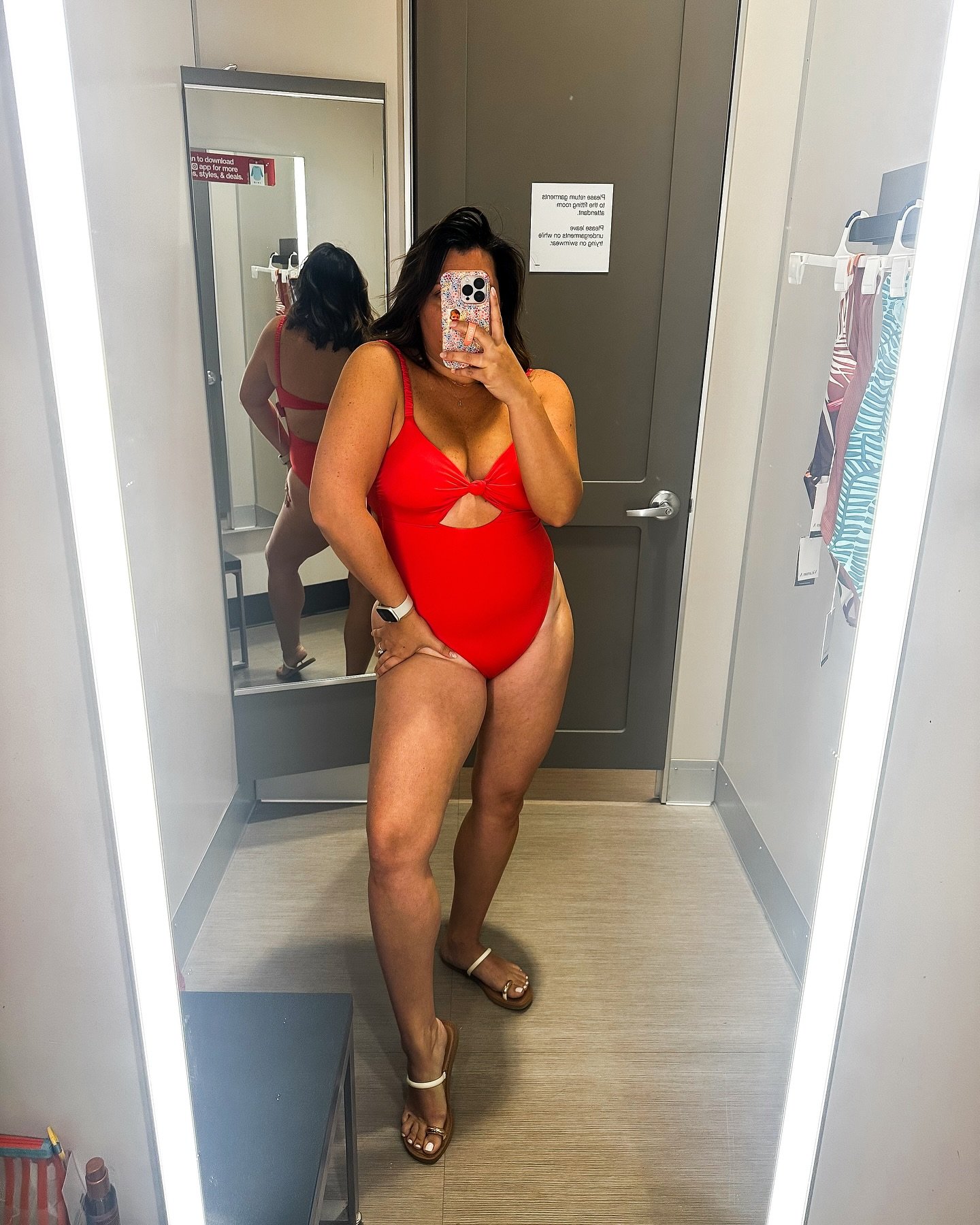 user image by @sofivallecillo, Vitamin A Women's Knot Front Keyhole Full Coverage One Piece Swimsuit