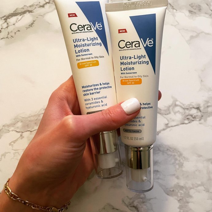 user image by @tipsto_a_t, CeraVe Ultra-Light Face Lotion Moisturizer with Sunscreen - SPF 30 &#8211; 1.7oz