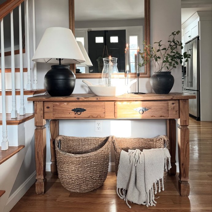 user image by @newenglanddesignmama, Large Round Braided Seagrass Basket - Brightroom&#8482;: Handwoven Khaki Wicker for Blanket Storage, Nest Certified