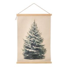 Shop CANVAS Holiday Homecoming Collection Pre-lit Fabric Tree Hanging Christmas Decoration, 29-in and more