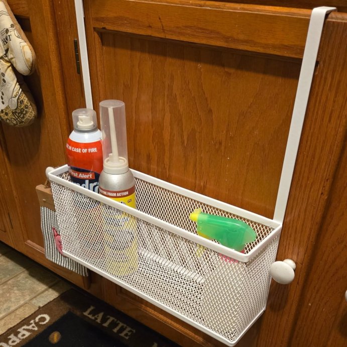 user image by @mandy_anne_325, Punched Metal Over the Door Kitchen Cabinet Organizer - Brightroom&#8482;