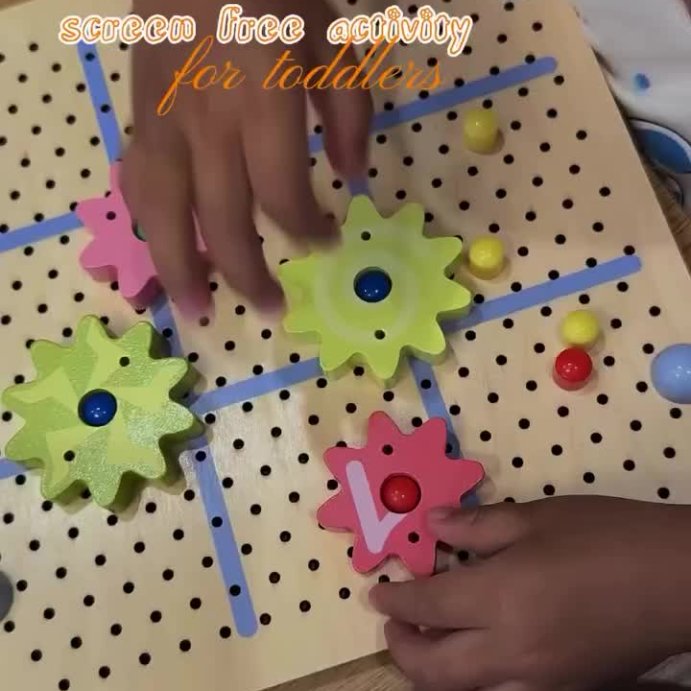 user image by @hermomjournal, Pegboard Activity - Gigglescape&#8482;: Kids Easels, Creativity Focus, Shapes &#38; Colors, Includes Activity Pad