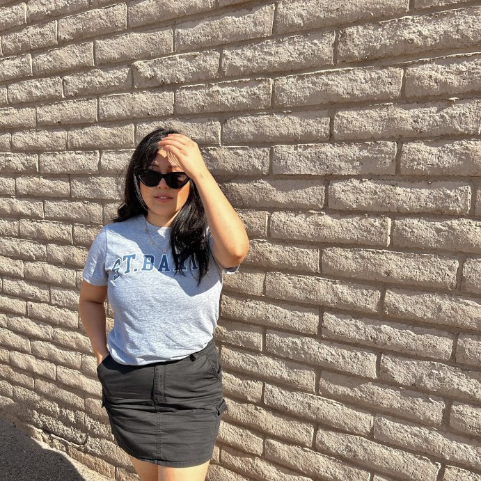 user image by @sairajazminediaz, Women's St. Barts Short Sleeve Graphic T-Shirt - Heather Gray