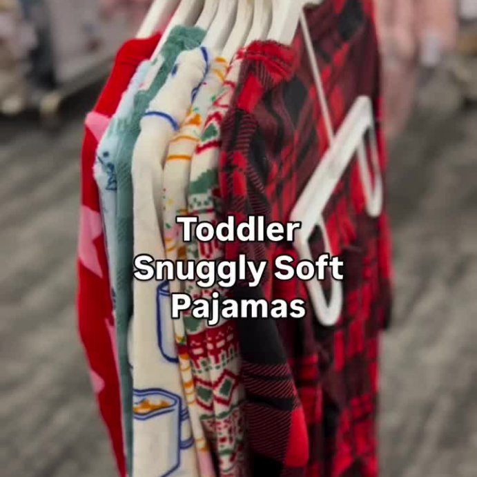 user image by @momlifeandstylefinds, Toddler Boys' 2pc Hot Cocoa Snuggly Soft Pajama Set - Cat & Jack™ Ivory