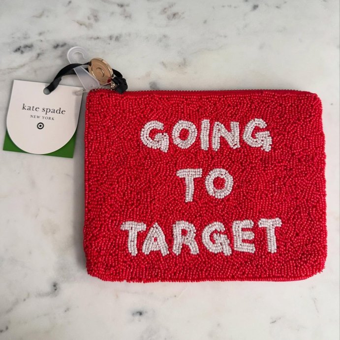 user image by @targetmomof10, Going to Target Beaded Clutch - kate spade new york x Target Red/White