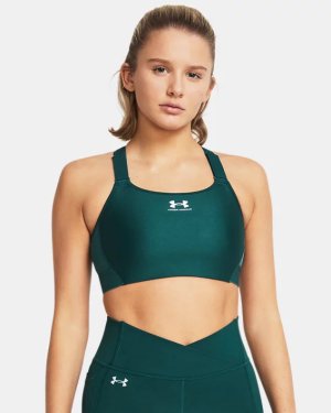 Under Armour HeatGear® Armour High Sports Bra Women - Black/Jet Gray