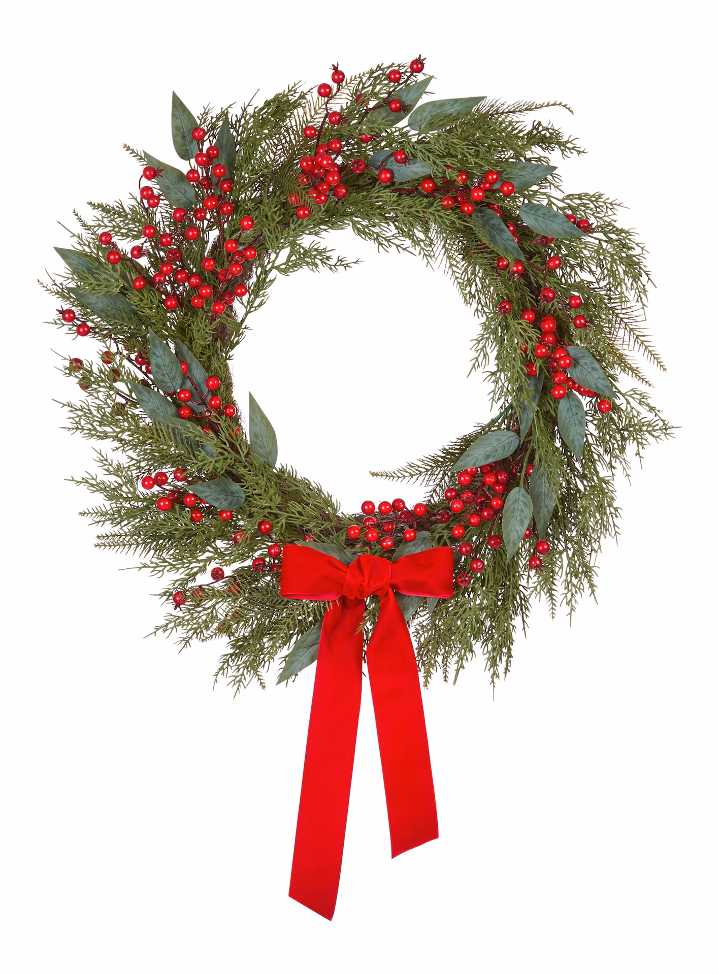 Shop CANVAS Eloise Mixed Cypress Berry Christmas Wreath and more