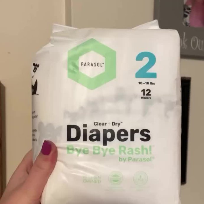 user image by @beautify.withsky, Parasol Chlorine-Free Diapers with Rash Shield Protection