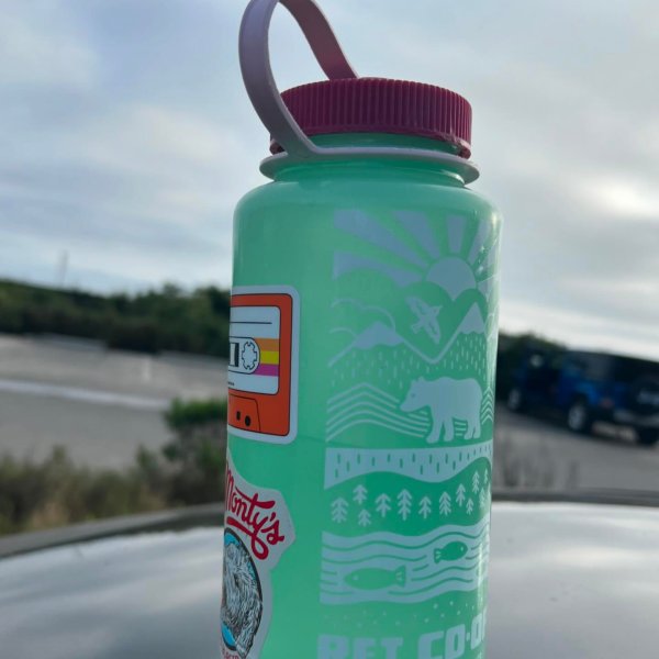 @oolcayatcay's instagram image of REI Co-op Nalgene Sustain Graphic Wide-Mouth Water Bottle - 32 fl. oz. Life Well Lived/Cadet Blue
