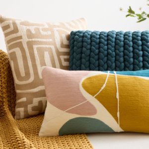 Braided Jersey Pillow Cover