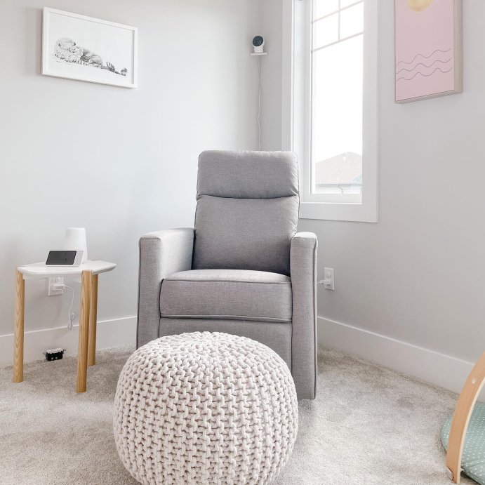 user image by @knshuya, DaVinci Gabby Pillowback Swivel Glider