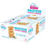 Shop Buff Bake Protein Crunchy Cookies - Birthday Cake (4 Bags) and more