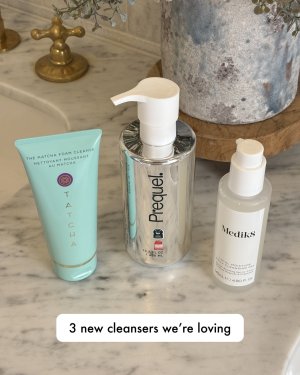 @spacenk&rsquo;s instagram photo of Tatcha Matcha Foam Cleanse,Prequel Gleanser,Medik8 Total Moisture Daily Cleansing Gel