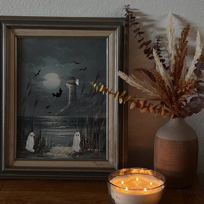 user image by @evebennettt___, 5-Wick Clear Glass Pampas Knob-Lid Jar Candle White 28oz - Hearth &#38; Hand&#8482; with Magnolia: Soy Blend, 40hr Burn Time
