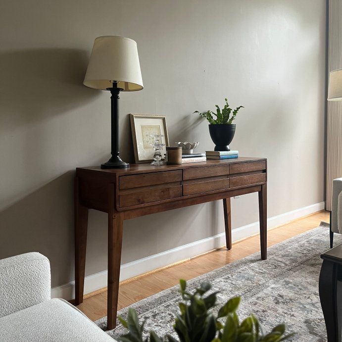 user image by Erda, Herriman Wooden Console Table with Drawers - Threshold™ designed with Studio McGee