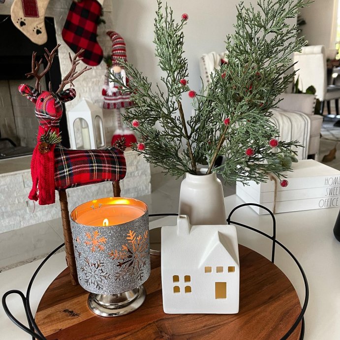 user image by @future_farm_house_owner, Wood and Metal Tray - Hearth &#38; Hand&#8482; with Magnolia: Farmhouse Style, Iron Handles, Decor Platter