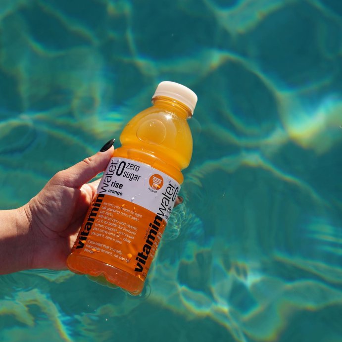 user image by @tinasokolovskaya, vitaminwater zero rise orange - 20 fl oz Bottle