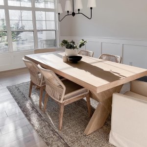 farmhouse table pottery barn knock off dining table