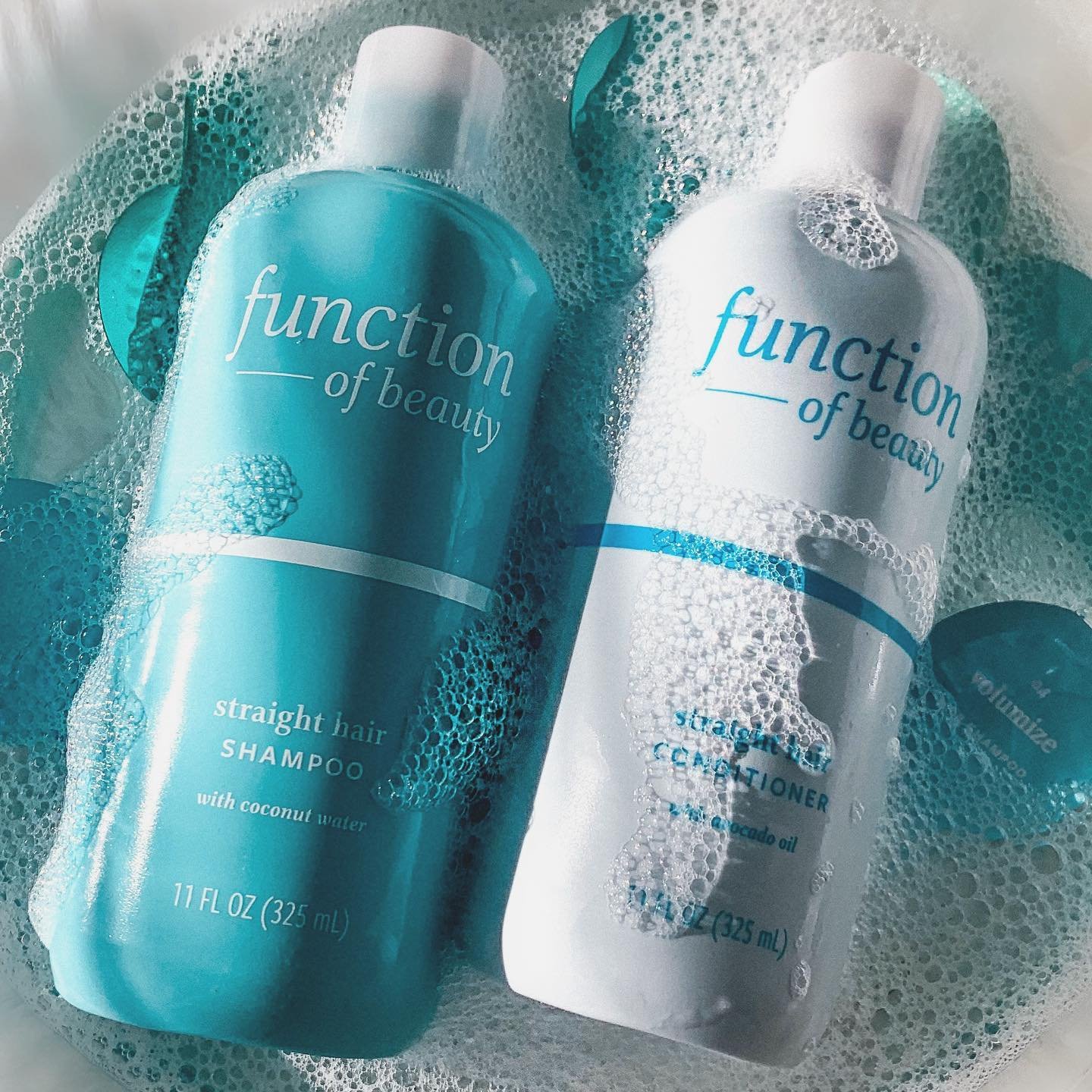 user image by @lilyinneutrals, Function of Beauty Custom Straight Hair Shampoo Base with Coconut Water - 11 fl oz