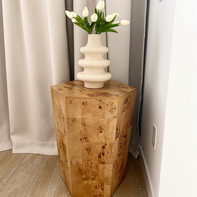 user image by @our.park.ave.home, Ogden Burled Wood Accent Table - Threshold™ designed with Studio McGee