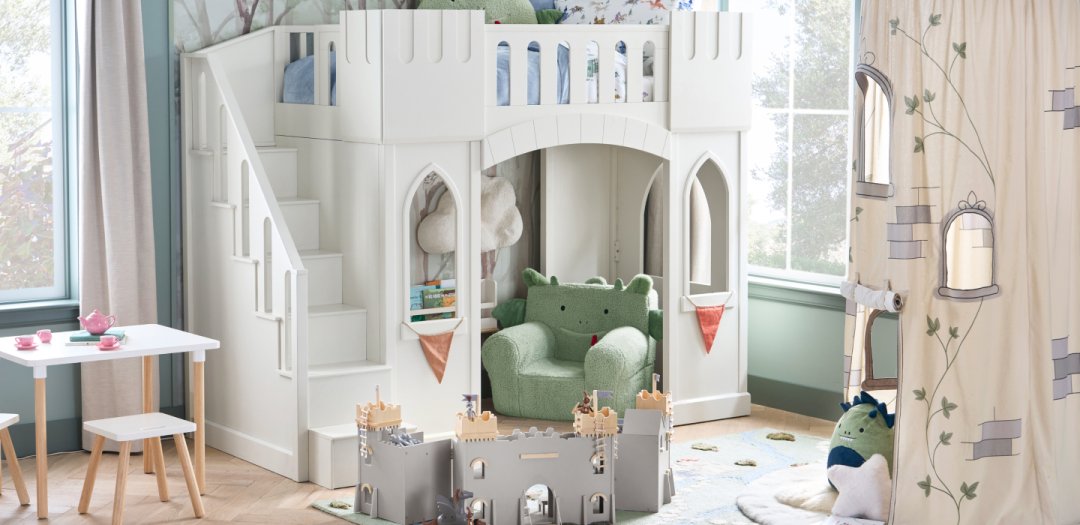 Castle bed deals pottery barn