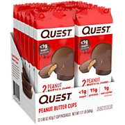 Shop Quest Nutrition Peanut Butter Cups with 11 grams of Protein (2 Cups per Package / 12 Packets) and more
