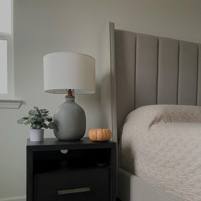 user image by @unexpected.twins, Assembled Ceramic Table Lamp Gray - Threshold™