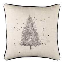 Shop Coussin de Noël carré arbre CANVAS Collection Jardin d'hiver, 18 x 18 po and more