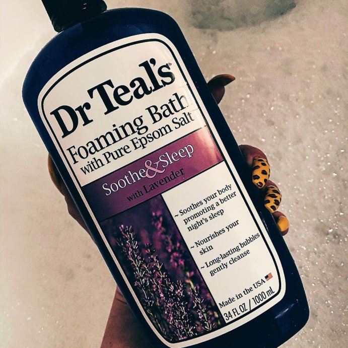 user image by @kaewalter, Dr Teal&#39;s Soothe &#38; Sleep Lavender Foaming Bubble Bath - 34 fl oz