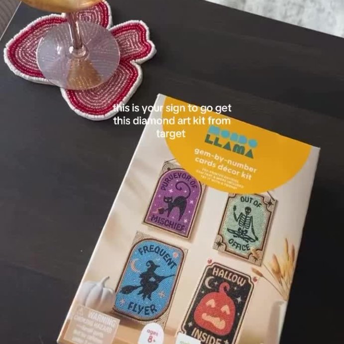 user image by @lyndieinindy, 4ct Halloween Craft Gem Art Tarot Cards Kit - Mondo Llama&#8482;