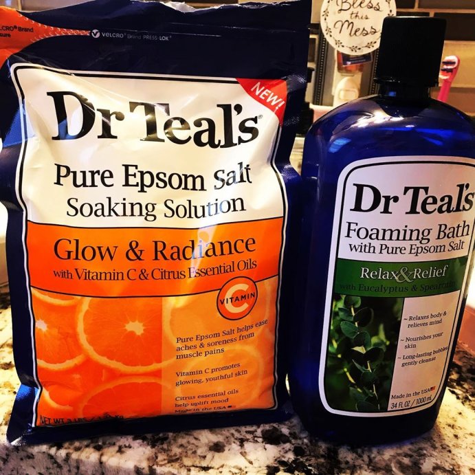 user image by @consider_itspoiled, Dr Teal&#39;s Epsom Salt Magnesium Soak - Glow &#38; Radiance with Vitamin C &#38; Citrus Essential Oils - 3 lbs