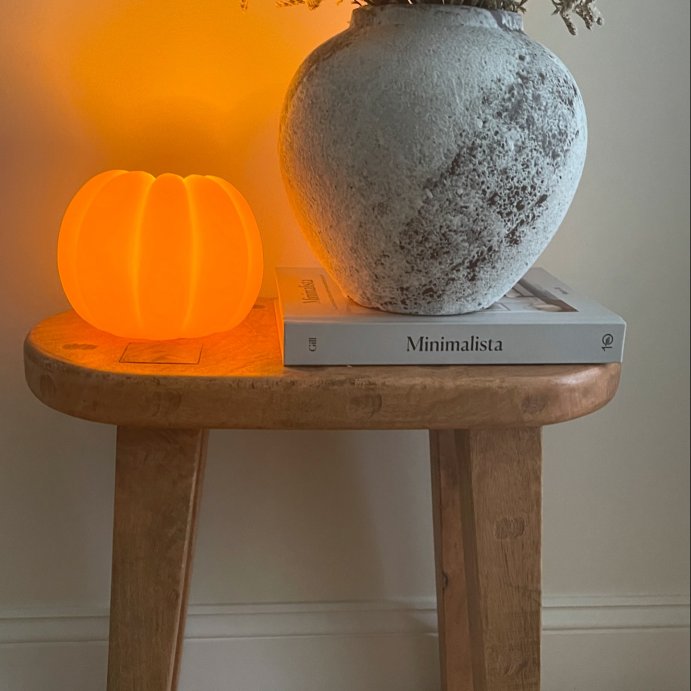 user image by @the_mojica_abode, Woodland Carved Wood Accent Table Brown - Threshold&#153;