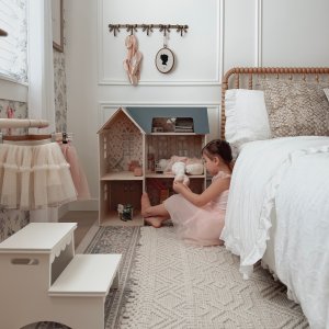 Scallop Double Step Stool