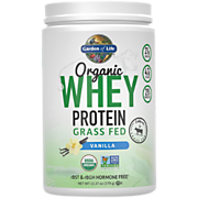 Shop Garden of Life Grass-Fed Organic Whey Protein - Vanilla (13.37 oz. / 12 Servings) and more