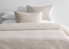 Shop G ens. housse couette Odus gris pâle/iv | Grand lit | Urban Barn and more