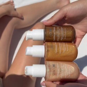 @spacenk’s instagram video of Space NK Caribbean Shores Shimmer Body Oil - Pearl,Space NK Caribbean Shores Shimmer Body Oil - Golden,Space NK Caribbean Shores Shimmer Body Oil - Bronze