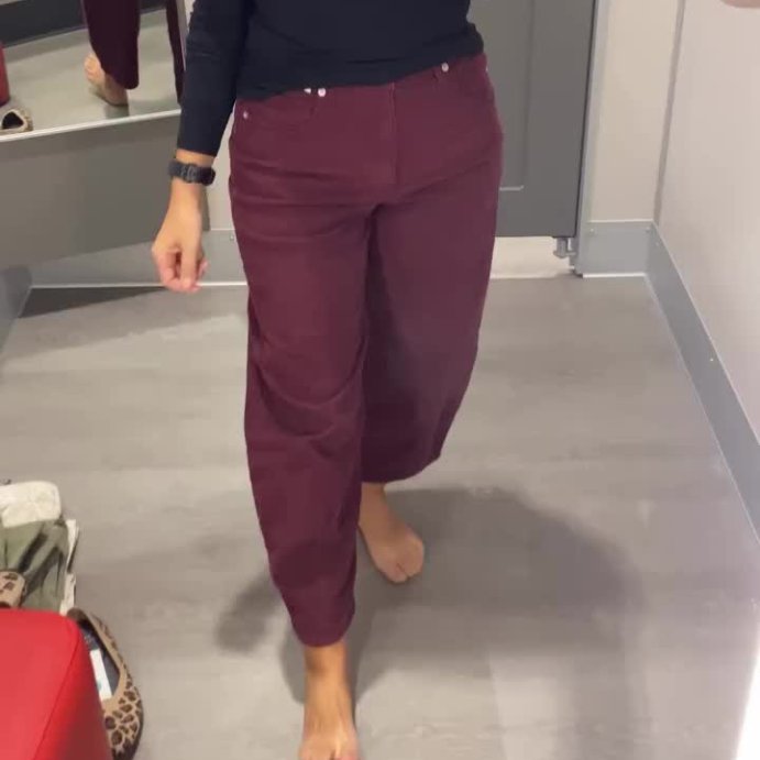 user image by @mrscasualmom, Women's High-Rise Corduroy Barrel Jeans - Universal Thread™
