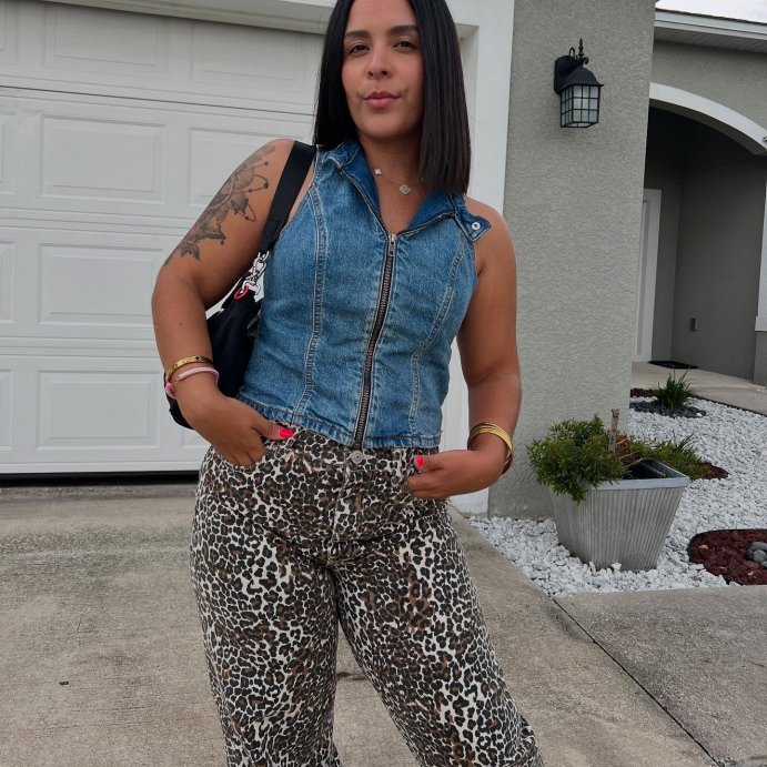 user image by @leys_runns, Women's Zip-Up Denim Moto Vest - Wild Fable™