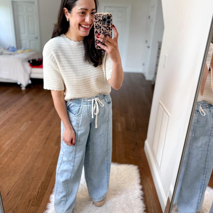 user image by @msnafashion, Women's High-Rise Drawstring Wide Leg Relaxed Fit Beach Pants - Universal Thread™