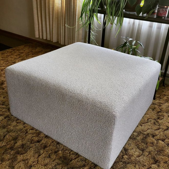 user image by @lauren_product_reviews_, Boucle Upholstered Square Cocktail Ottoman - Hearth & Hand™ with Magnolia